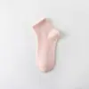Calcetines para Mujer Primavera y Verano Calcetines Finos de Media Pantorrilla Color Puro Algodón Puro Sin Costuras Anti-Pilling Antibacterianos y Desodorantes Calcetines Cortos de Algodón Venta al por Mayor