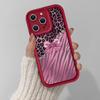 Funda para Teléfono Móvil Apple 17 16Plus18Pro Adecuada para Iphone15 Diamante Rosa Estampado de Leopardo 13Pro Funda Protectora Suave