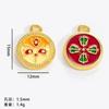Guochao Shajin Kaiyun Wulu Dios de la Riqueza Joyería DIY Cuentas de Transferencia Ojo de Buda Colgante Xizang Pulsera Collar Accesorios