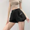 Shorts esportivos femininos de secagem rápida, novas calças casuais de três quartos anti-exposição de verão, calças de fitness e yoga largas para corrida plus size