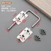 Pestillo de Perno Multiángulo 360 Grados Ventana Baño Hebilla Antirrobo Montaje Superficial Aleación de Aluminio Engrosada Sin Agujeros Hebilla de Cerradura de Puerta