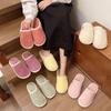 Pantuflas de Felpa para Casa Pantuflas de Algodón Zapatos de Casa para Interior Pantuflas para Mujer para Casa en Stock Venta al por Mayor Pantuflas de Algodón Zapatos Iguales para Hombre y Mujer