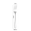 Acero Inoxidable 304 Vajilla Occidental Restaurante Postre Cuchara de Té Hogar Cuchara de Comedor Café Cuchara de Punta Set de Cuchillo Tenedor Cuchara para Bistec