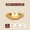 Prato de Chapéu de Grama Estilo Coreano em Aço Inoxidável Prato de Sopa Dourado Prato de Salada Doméstico Prato para Massa Prato de Prato Bacia para Lagostim