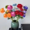 Cenário de Casamento Simulado com Rosas de Cabeça Redonda Layout Flores de Peônia Adereços de Fotografia Decoração Suave Flores Artificiais Peônias Estilo Jardim Fresco