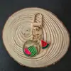 Chaveiro Criativo de Desenho Animado Artificial Fruta Cereja Morango Melancia Pingente para Mochila Escolar de Estudante Pingente para Bolsa de Casal