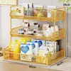 Estante de almacenamiento de escritorio, gabinete lateral de mesa de comedor, estante de bocadillos de varias capas, portavasos y portabolsitas de té, estante para tazas de encimera de entrada, organizador de almacenamiento de tazas