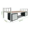 Cama de Solteiro Dupla Padrão para Dormitório de Funcionários Direto da Fábrica com Equipamento Padrão de Acampamento Cama de Solteiro Dupla Cama de Ferro Cama de Solteiro Dupla para Dormitório Estudantil