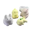 Molde de Silicona de Caricatura Capibara Dragón de Leche Pato Kada Conejo para Pastel Mousse Pudín Queso Chocolate