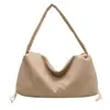 Bolsas de Designer de Nicho para Mulheres 2023 Novo Estilo Literário Casual Bolsa Transversal Grande Capacidade Alça Larga Bolsa de Ombro Tote Versátil