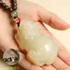 Colgante Natural Kunlun Topacio Pixiu Mango Zodiacal Wen Jugar Jugar Jugar Plato Plato Jugar Mano Jugar Antiguo Piqiu