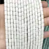 Cuentas Sueltas Cilíndricas de Piedra Volcánica Rojas, Amarillas, Azules, Blancas y Negras Cuentas Tubulares de Roca Volcánica Accesorios para Joyería DIY Cuentas Cilíndricas de Piedra Volcánica