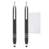 Publicidad transfronteriza metal de alta calidad pluma de dibujo pluma de dibujo en blanco puede escribir impresión metal táctil capacitivo palanca pluma