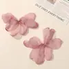 Super Delicado Estilo Fada Malha Fina Borda Queimada Colorido Múltiplas Camadas Laço de Oito Pétalas Acessórios de Cabelo DIY Feitos à Mão Brincos Acessórios para Roupas