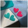 Me encantan mucho estos dos colores ~ Pendientes de color verde lago + Rojo rosa melocotón, pendientes de chica popular, clip para oreja femenino