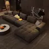 Chaise plissada minimalista estilo italiano sofá de tecido moderno e moderno para sala de estar em casa, adequado para vários tamanhos de espaços, sofá nórdico com combinação de canto