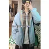 Chaqueta deportiva a cuadros transfronteriza, nueva colección de primavera, corte holgado, versátil, casual y adecuada para parejas.; Chamarra de pareja estilo americano para hombre