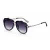 Óculos de Sol Quadrados da Moda Europeia e Americana 2026 para Homens, Óculos de Sol Retro com Lentes Duplas e Hastes de Metal com Proteção Solar para Homens, Transfronteiriço