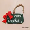 Decoração de Natal de Novo Produto Transfronteiriça Pendurada de Madeira Atmosfera Presente Caixa de Presente Decoração Feriado Lasca de Madeira Decoração Pendurada