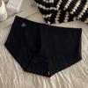Ropa Interior Sin Marca Jia Zhichun Yoga para Mujer 7A Seda de Morera Entrepierna Antibacteriana Sin Cadera Pantalón Corto Deportivo Triangular de Cintura Media para Niñas