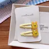 Pinza para el pelo de personaje de dibujos animados de resina Dongdaemun de Corea del Sur para niñas, Diadema grande con estampado explosivo de animales, Par de pinzas