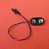 Batería de 9V con Conector Dupont, Conector de Batería de Cobre Fosforado con Clip Duro, Tapa de Batería, Cable de Conexión Positivo y Negativo para Batería de 9V, Batería 6F22