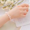 Pulsera Popular Versátil Estilo Coreano Aleación Gema de Cristal Semiprueba Cristal Fresa Transferencia Pulsera de Cuentas para Mujer Estilo Caliente