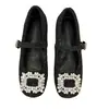 Design Moderno com Salto Grosso e Aumento Oculto de Altura, Sapatos de Salto Quadrado de Bico Quadrado, Novos Sapatos Mary Jane de Lã com Fivela Quadrada para Outono/Inverno 2025, Solado Macio