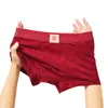 Ropa Interior Popular Transfronteriza para Hombre de Algodón Puro Antibacteriano Roja, Calzoncillos tipo bóxer de Boda para el Año de Nacimiento, Pantalones Interiores Festivos Transpirables de Cintura Media
