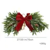 Adornos Colgantes de Lazo para Árbol de Navidad Personalizados Decoraciones para Fiesta Navideña Colgante de Puerta Lazo de Terciopelo Rojo
