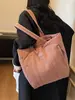 Bolsa de Algodón Ins para Mujer 2025 Nueva Bolsa Tote Casual de Gran Capacidad Bolso de Hombro de Moda Venta al por Mayor Transfronteriza