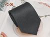 Business Casual Homens Tie Poliéster Sarja de Seda Preto Vermelho Terno Acessórios 8cm Gravata Cor Sólida