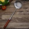Espátula de Acero Inoxidable 304 con Mango de Madera Extendido, Espátula de Chef, Espátula para Cocina Doméstica, Cuchara para Sopa de Mango Largo Anti-Escaldaduras al Por Mayor