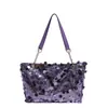 Bolso de Hombro para Viajes Diarios con Cadena de Gran Capacidad y Lentejuelas Personalizadas para Mujer, Moda Europea y Americana 2026