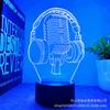 Luz Nocturna 3D Transfronteriza Serie de Controladores de Juego y Audífonos Atmósfera Creativa Lámpara de Mesa USB Lámpara de Regalo Regalo