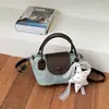Bolsa de mão vintage estilo coreano para mulheres, nova bolsa de ombro da moda 2026, bolsa quadrada pequena da moda com retalhos de estampa de leopardo