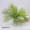 Folhas de Banyan para Simulação Plástico Laminado Folhas Verdes Decoração Folhas Galhos Folhas Falsas de Banyan Laminadas Galhos para Paisagismo
