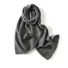 Cachecol de Cashmere para Homens e Mulheres, Estilo Coreano Versátil Tricotado Grosso Quente Protetor de Pescoço, Cor Sólida, Novo Modelo de Inverno Atacado