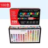 Set de Marcadores Líquidos Acrílicos Directos del Fabricante con Punta Suave, Diseño Sin Presión, Adecuado para Arte DIY de Estudiantes y Pintura Profesional, Plumas de Acuarela