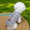 Ropa de otoño e invierno para perros de compañía, chaleco de algodón lindo para perro, ropa para perros pequeños Bichón Frisé y Pomerania, 26 Abrigo de algodón Noche Oscura