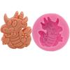 Preço de fábrica atacado molde fofo de rei dragão para bolo DIY silicone ferramentas de açúcar para assar molde de gelo H1886 ovos