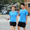 Camiseta de manga corta de secado rápido 2023, suave, cómoda, transpirable, fresca, corte ajustado, adelgazante, para deportes, correr, fitness, ropa de trabajo