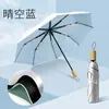 Paraguas Plegable Simple de Doble Capa Color Plata Titanio Protección Solar UV Descuento del 70% Paraguas para Mujer con Doble Refuerzo de Varillas Paraguas para Viento y Lluvia