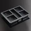 Insertos Personalizados para Caja de Empaque de Pasteles de Luna, Caja con Revestimiento de Plástico Dorado Engrosado de PVC, Bandeja de Empaque Blíster de PP, Grado Alimenticio
