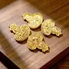 Colgantes Estilo Chino, Joyería Chapada en Oro Que Se Puede Abrir y Cerrar Sin Desvanecerse, Joyería Meilong de Gama Alta, Caja Gahu, Collar de Calabaza al por Mayor