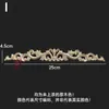 Dongyang Tallado en Madera Estilo Europeo Calcomanía Accesorios para Muebles Flores para Puertas de Madera Tallado Fino Calcomanías para Puertas de Gabinete Flores para Cabeceras Calcomanías de Madera Maciza Decoración