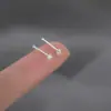 Pendientes de Plata para Pie s999 Mini Exquisitos Lujo Ligero Sentido de Diseño de Nicho Uso Diario Agujeros para las Orejas Pendientes de Circonita Venta al por Mayor