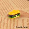 Mini hambúrguer simulação comida brincar resina acessórios brinquedos de comida DIY capa de celular material acessórios casa de boneca atacado