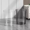 Lixeira Transparente para Uso Doméstico, Luxo Leve, Grande Capacidade, Cesto Simples Grande para Papel Higiênico, Novo Cesto de Lixo de Armazenamento de Alto Valor