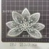 48 Pegatinas de Tela de Encaje Individuales Parches de Organza Bordados por Computadora Adorno para Cabeza Vestido de Boda Decoración de Muebles Textil para el Hogar
